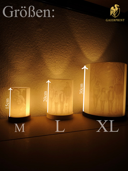 Personalisiertes Zylinder Licht