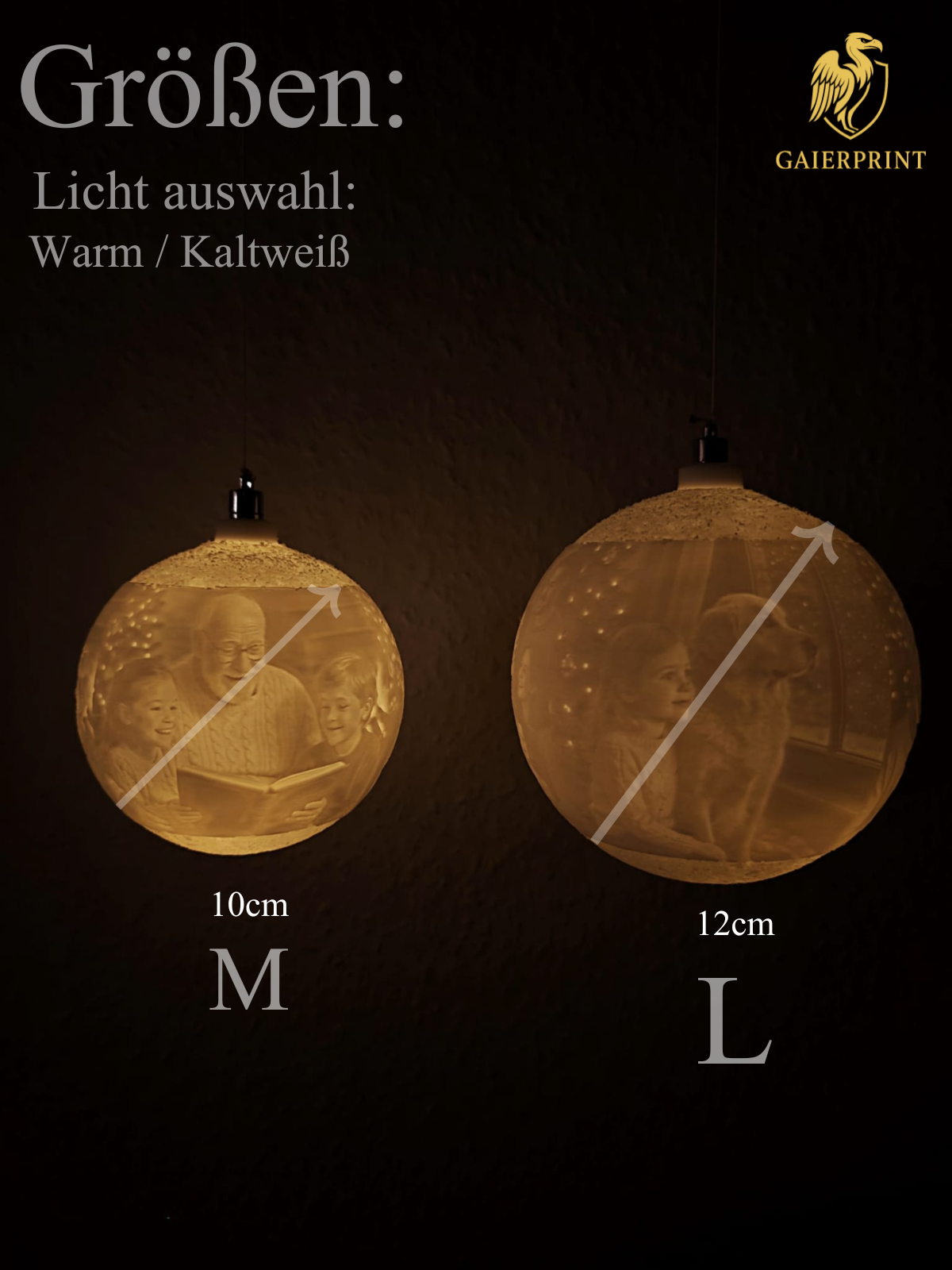 Personalisierte Weihnachtskugel